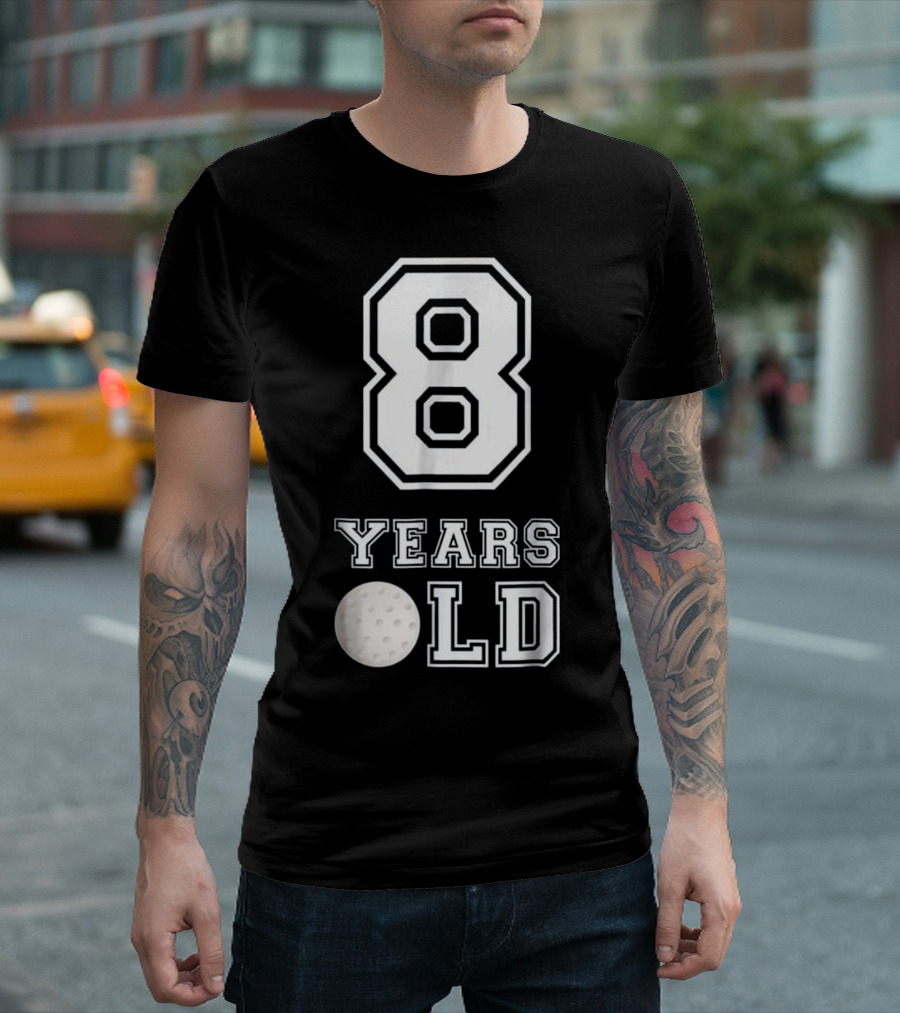 8 Years Old Golf Birthday Boys Eighth T-Shirt