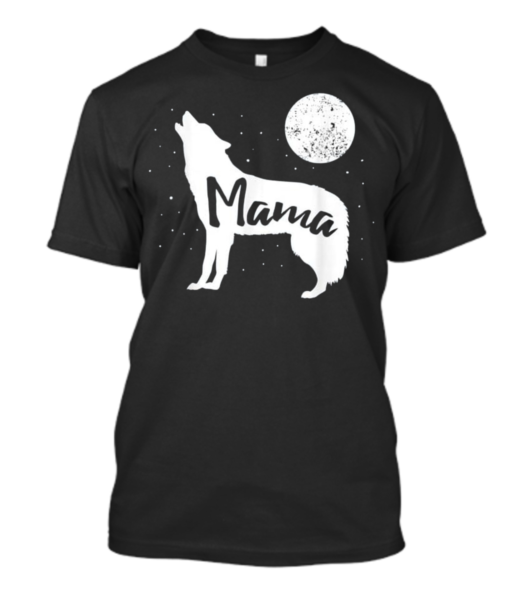 Mama Wolf Moon Howling Silhouette Pack T-Shirt