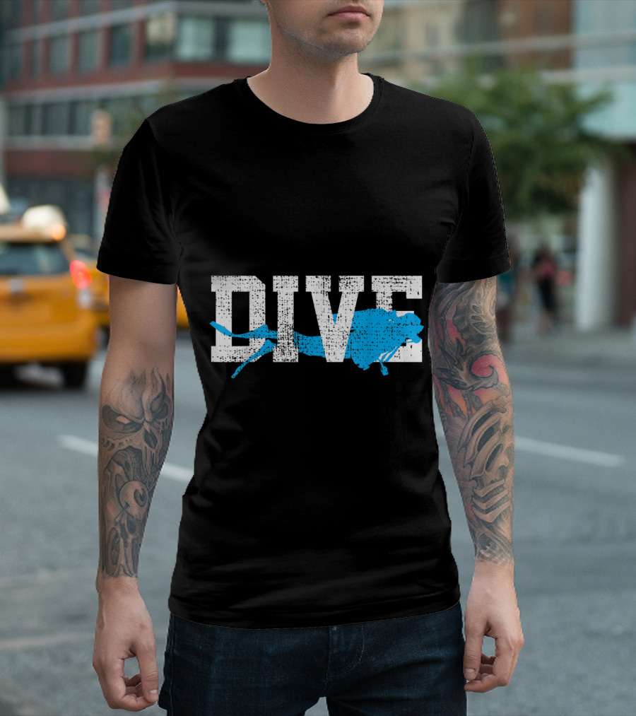 Vintage Scuba Dive Diver Sta Blue T-Shirt