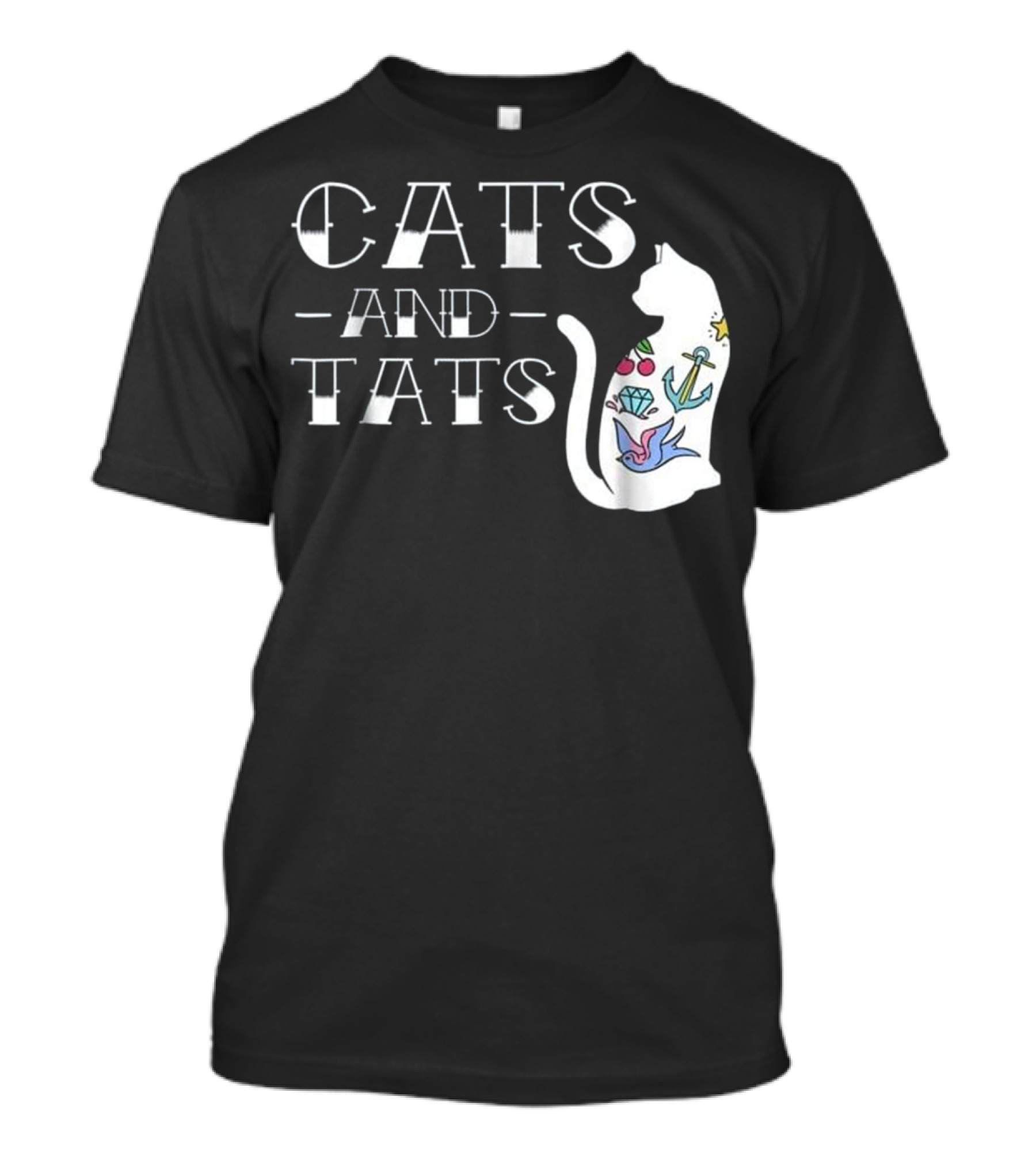 Cats And Tats Funny Tattoo T-Shirt