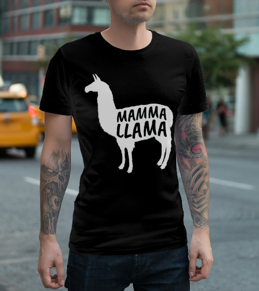 Mamma Llama Alpaca Lover T-Shirt
