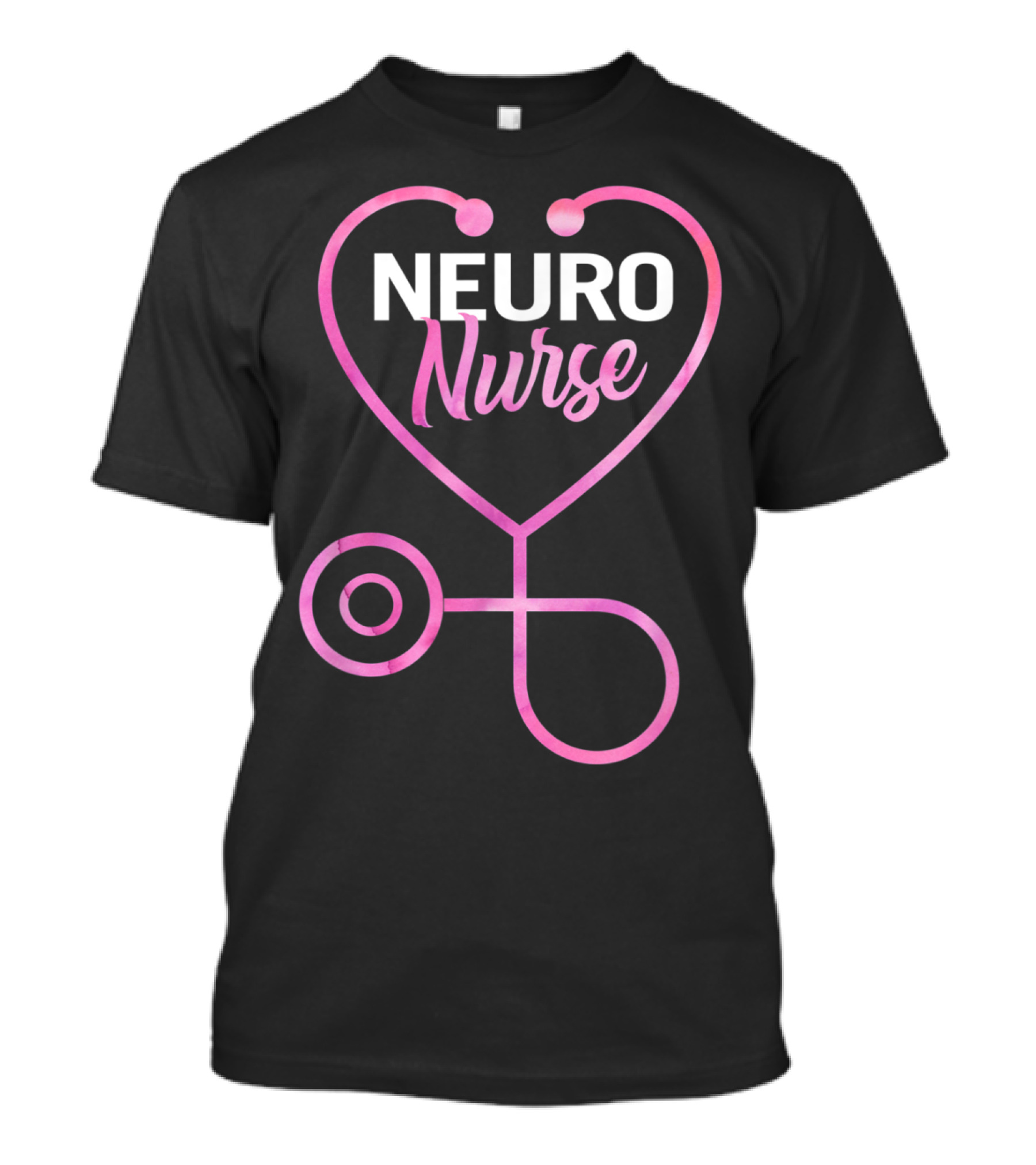 Neuro Nurse Heart Stethoscope T-Shirt