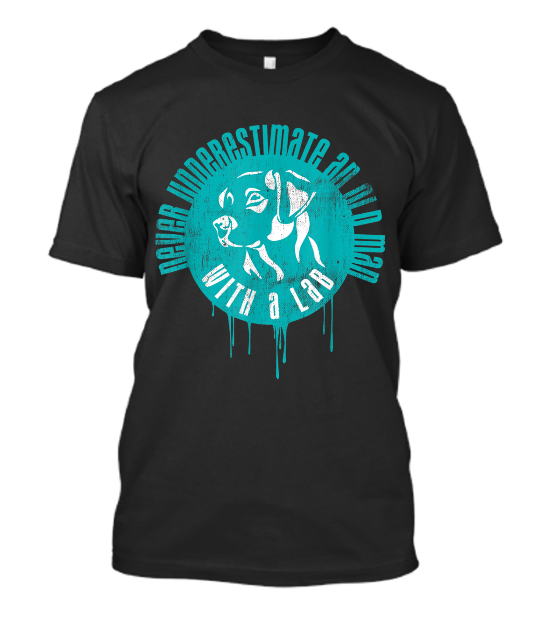 Never Underestimate An Old Man With A Lab T-Shirt