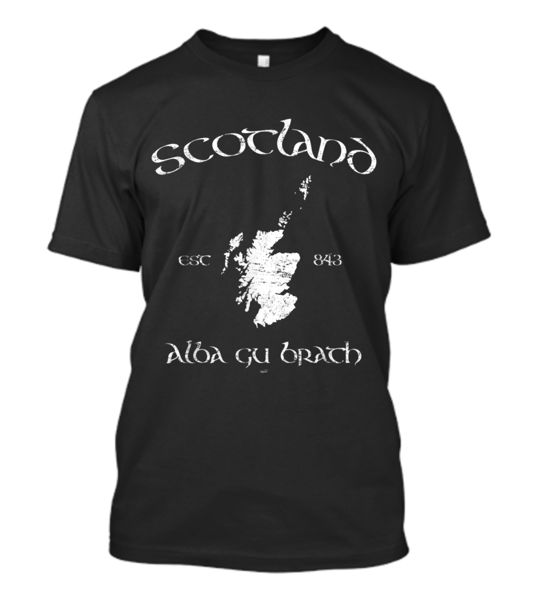 Scotland Map Alba Gu Brath Est 843 Scottish National Pride T-Shirt