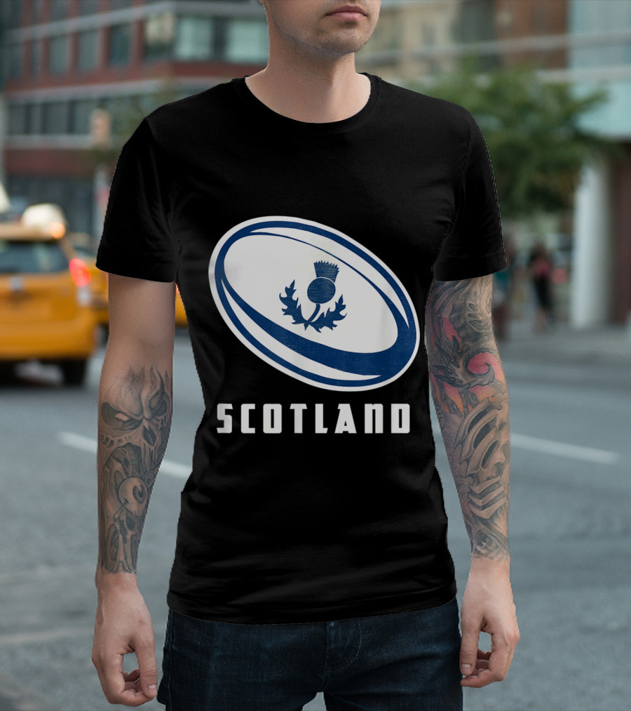 Scotland Rugby Thistle Emblem T-Shirt