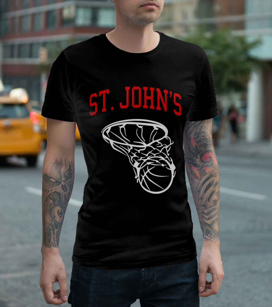 St. John's Basketball Vintage Retro Net T-Shirt
