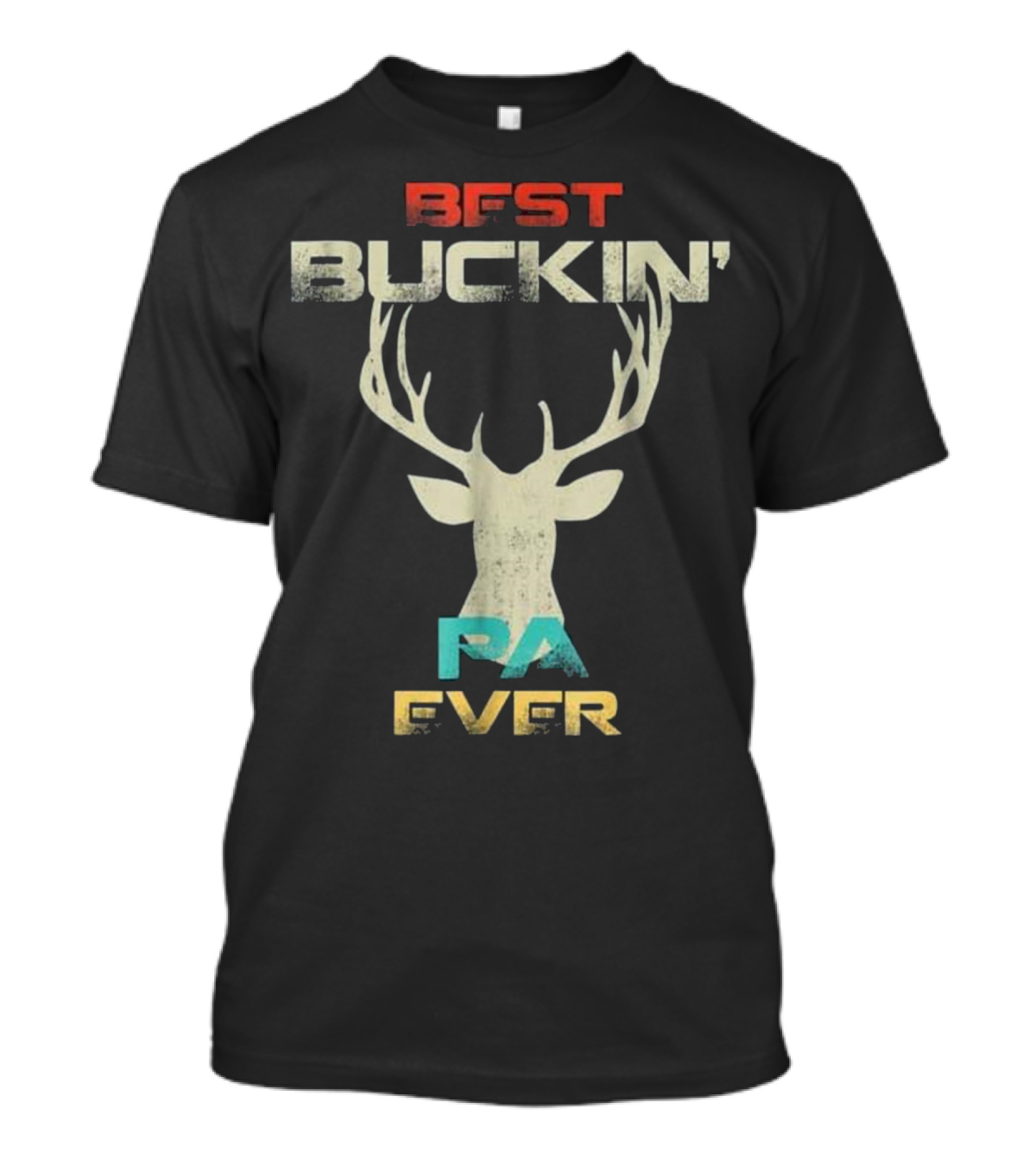 Best Buckin' Pa Ever Deer Hunting Buck Antlers T-Shirt