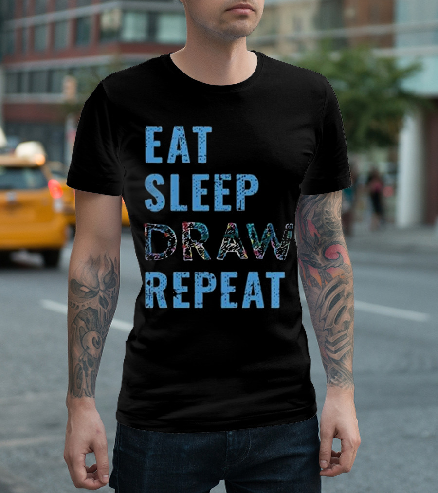 Eat Sleep Draw Repeat T-Shirt