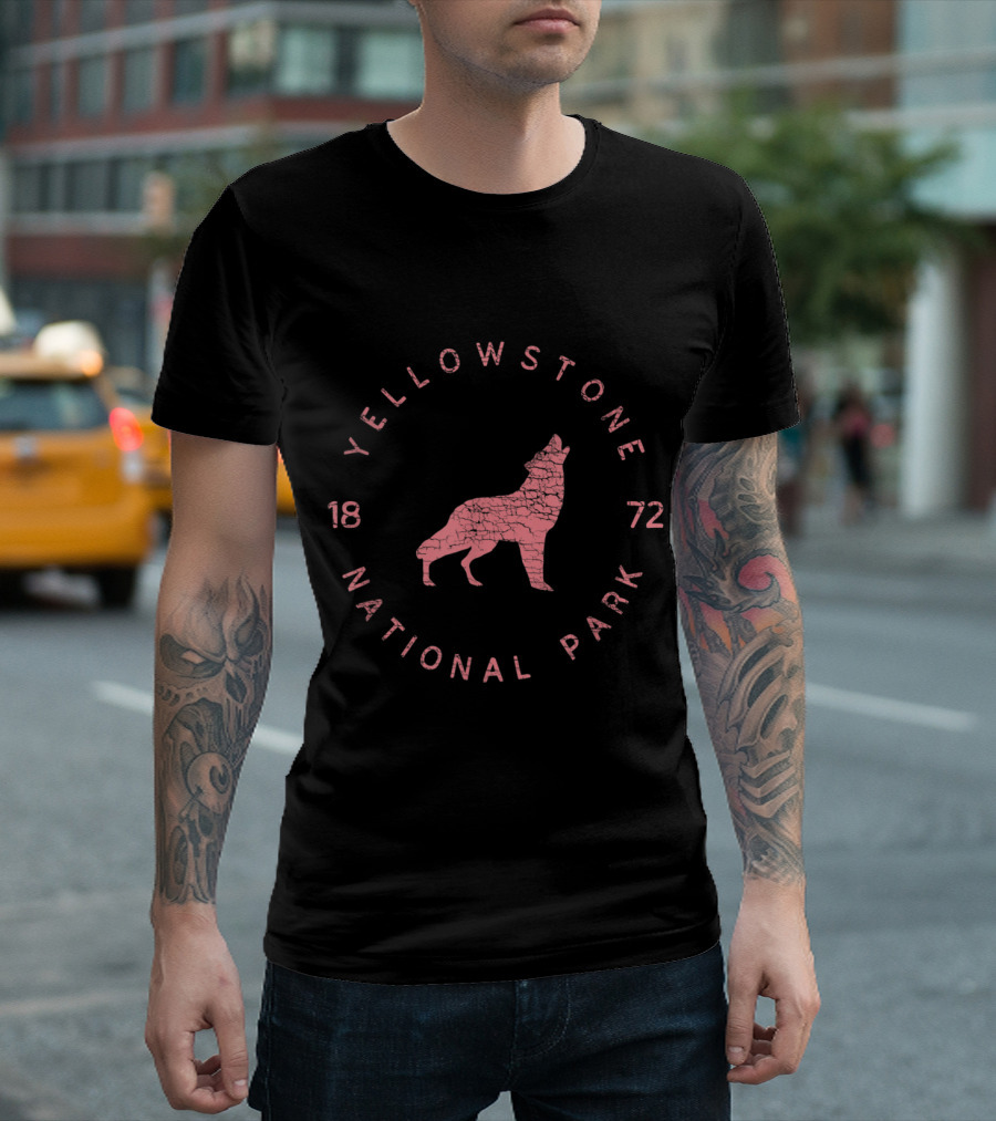 Yellowstone National Park 1872 Wolf Adventure T-Shirt