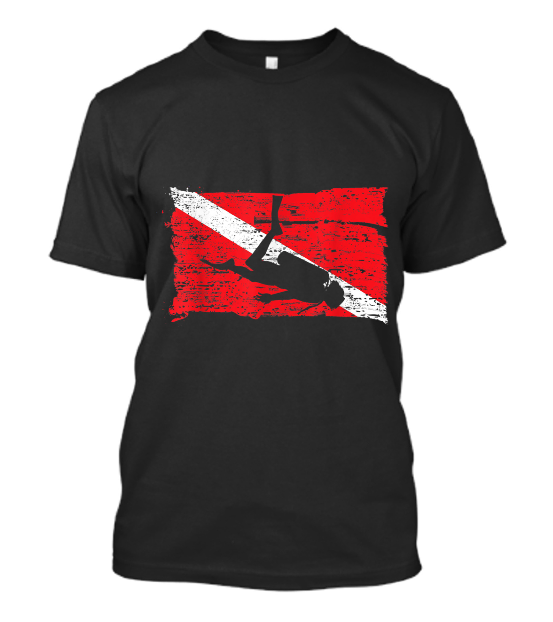 Scuba Diving Flag With Diver T-Shirt