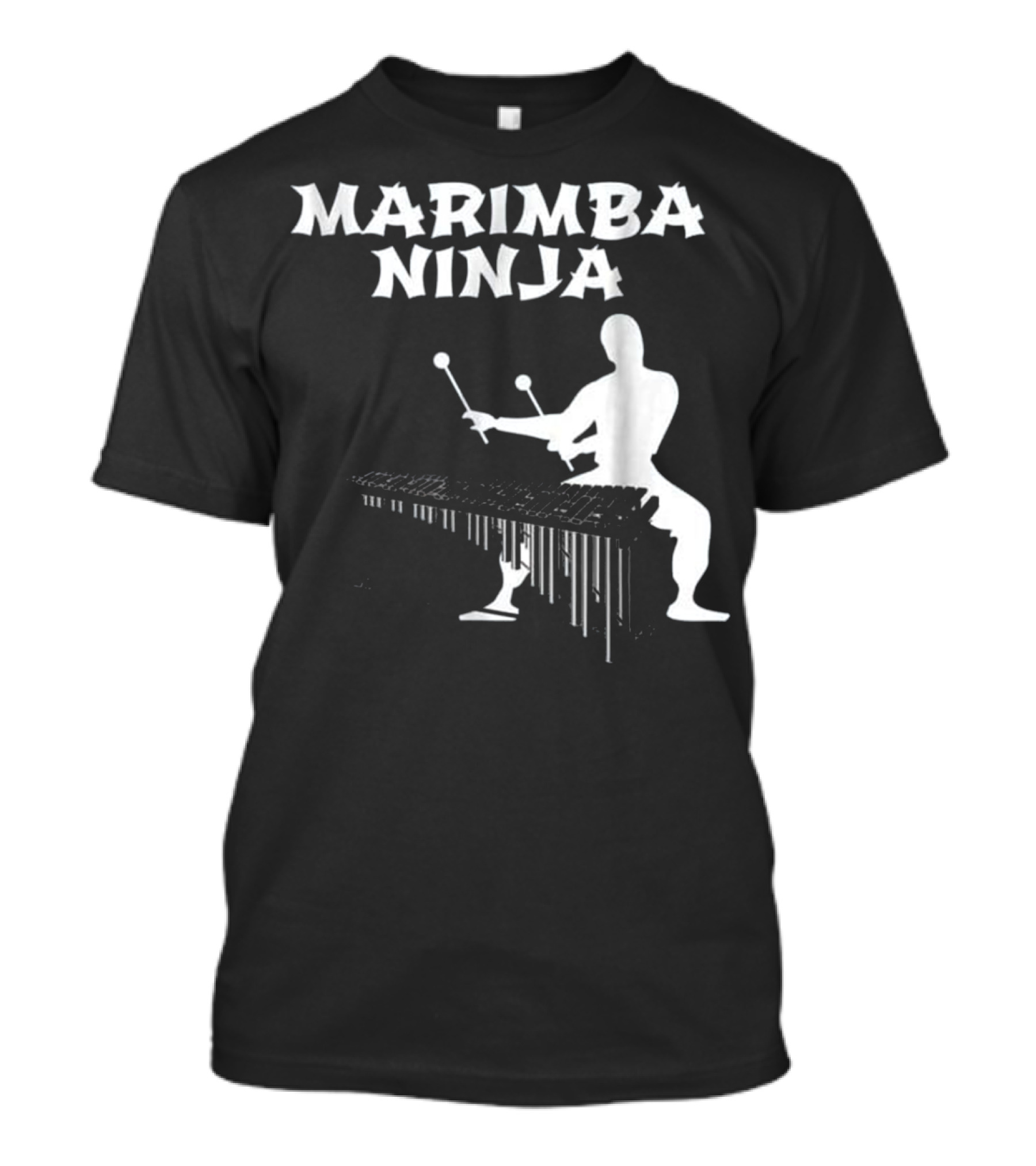 Marimba Ninja Percussion Ensemble Stealth Warrior T-Shirt
