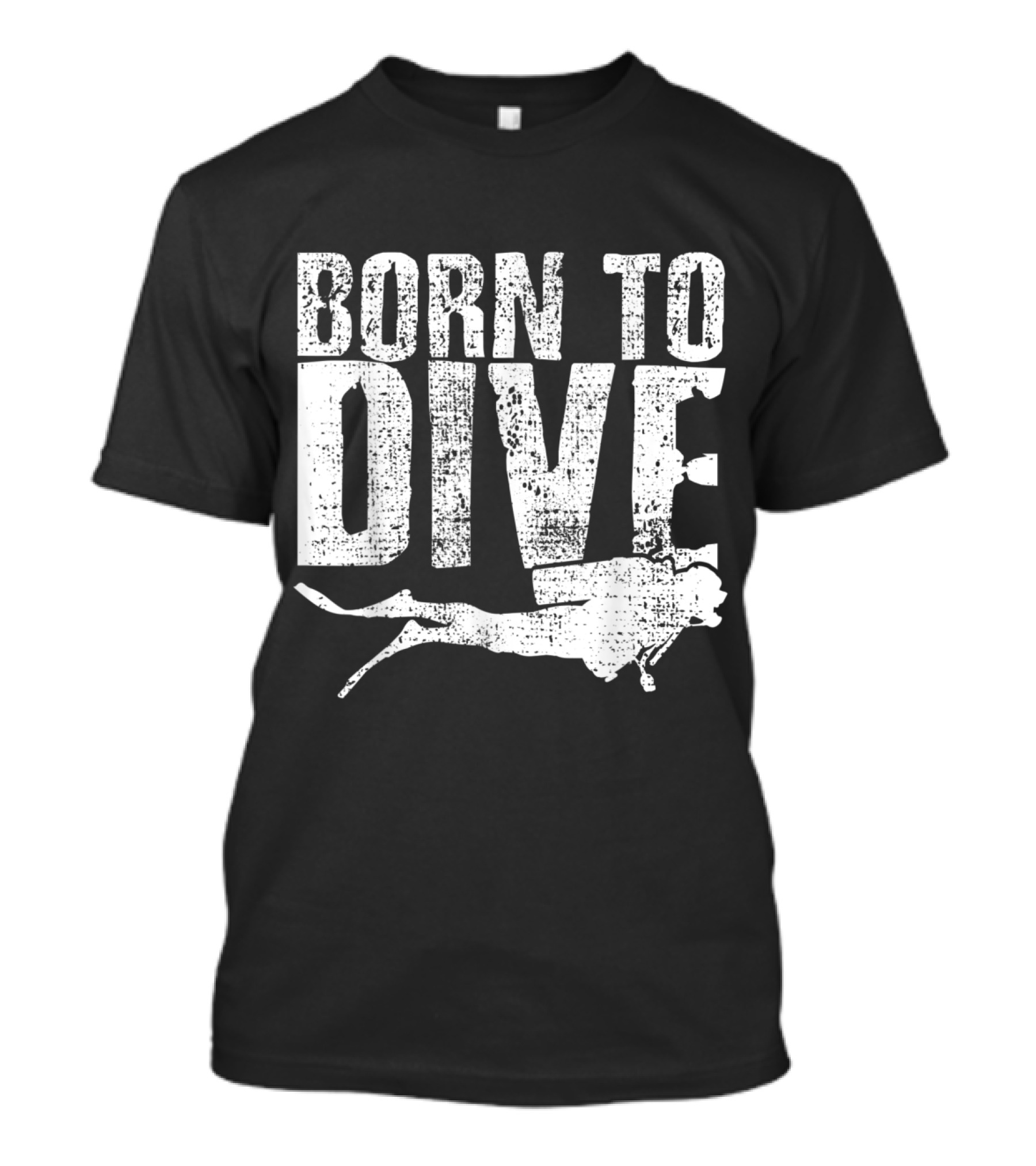 Born To Dive Scuba Diver Mermaid Ocean Divi T-Shirt