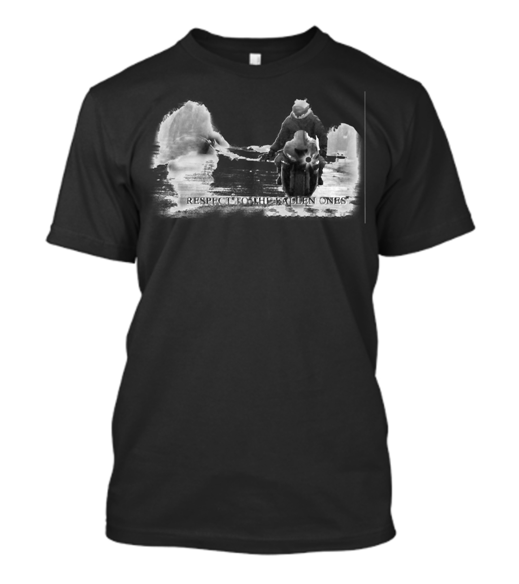 RESPECT TO THE FALLEN ONES Motorcycle Ride Memorial T-Shirt