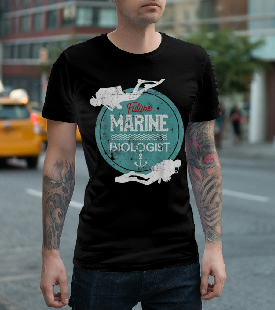 Future Marine Biologist Marines Kids Marine Biology T-Shirt