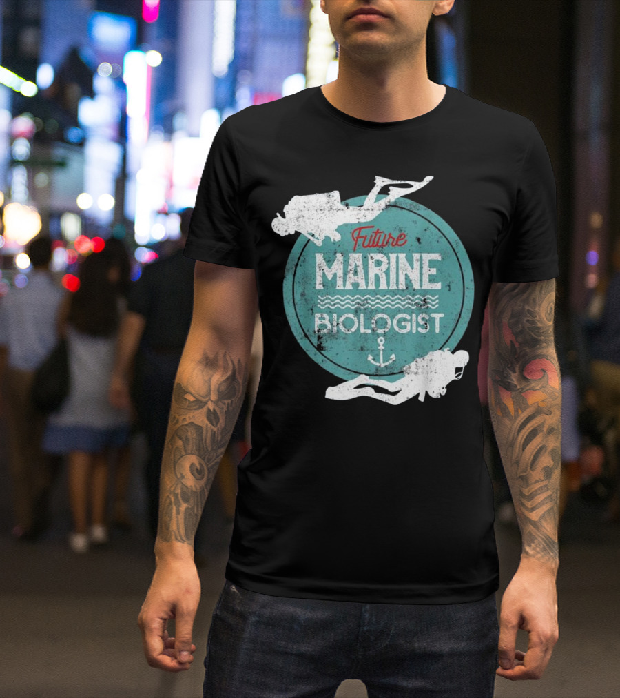 Future Marine Biologist Marines Kids Marine Biology T-Shirt