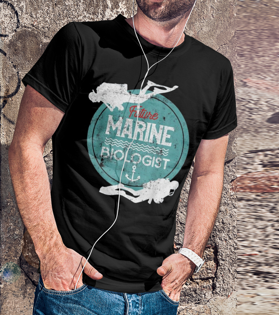 Future Marine Biologist Marines Kids Marine Biology T-Shirt