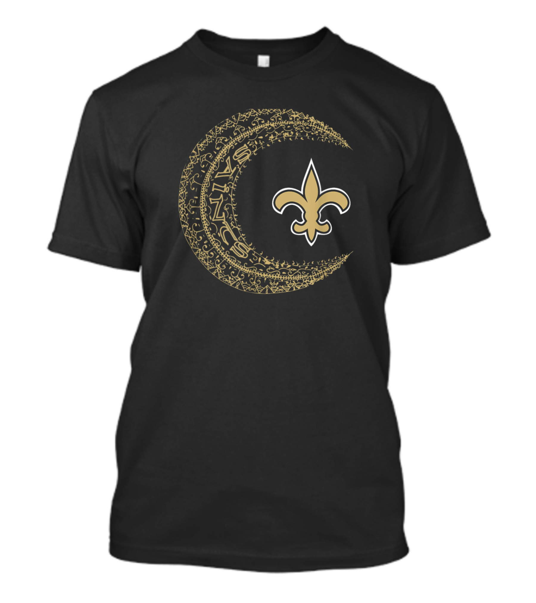 Saints Crescent Fleur-de-Lis NOLA New Orleans T-Shirt