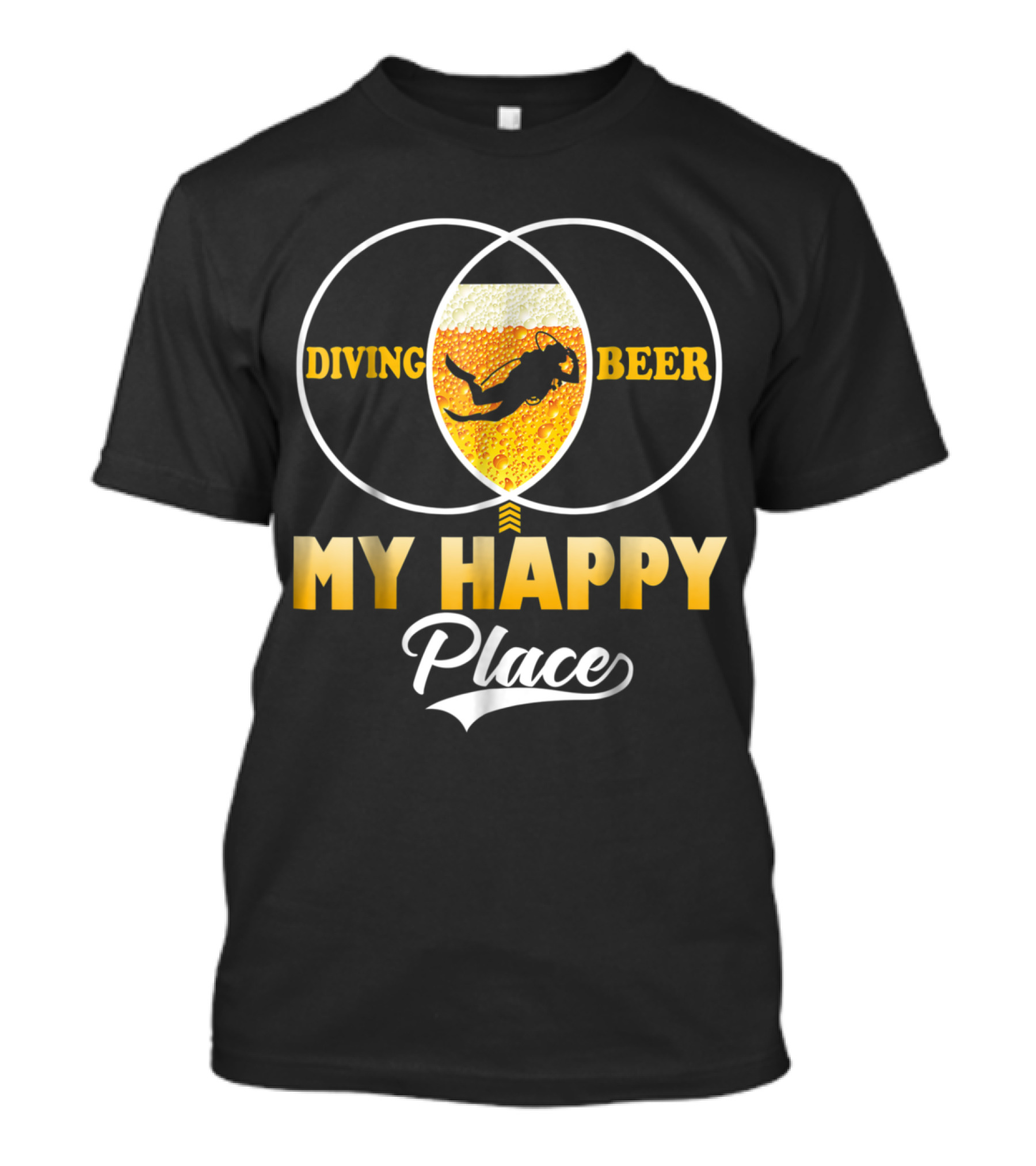 Diving Beer My Happy Place T-Shirt