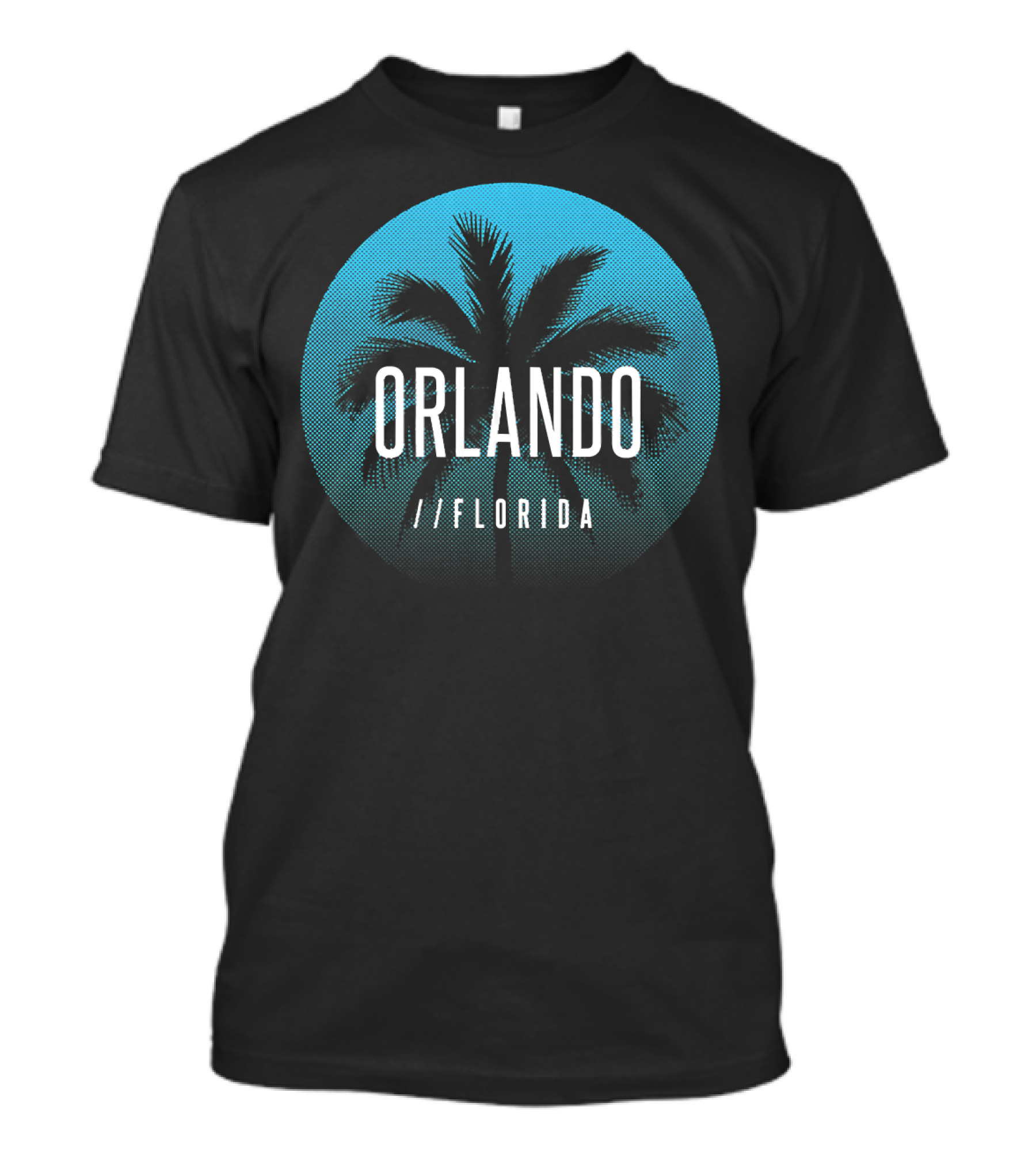 Orlando Florida Cool Palm Tree Beach T-Shirt