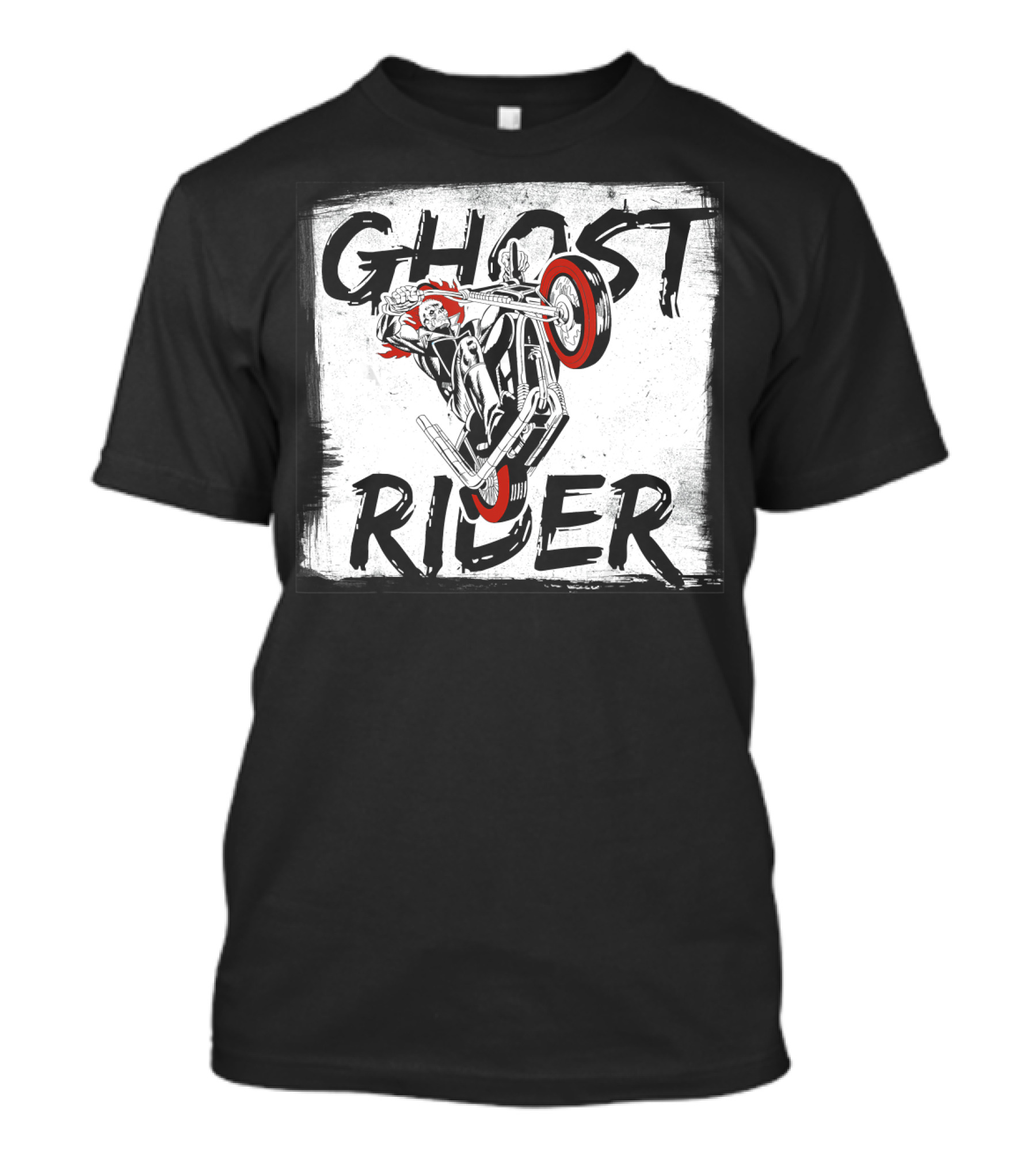 Ghost Rider Marvel Chalk Wheelie Burnout T-Shirt