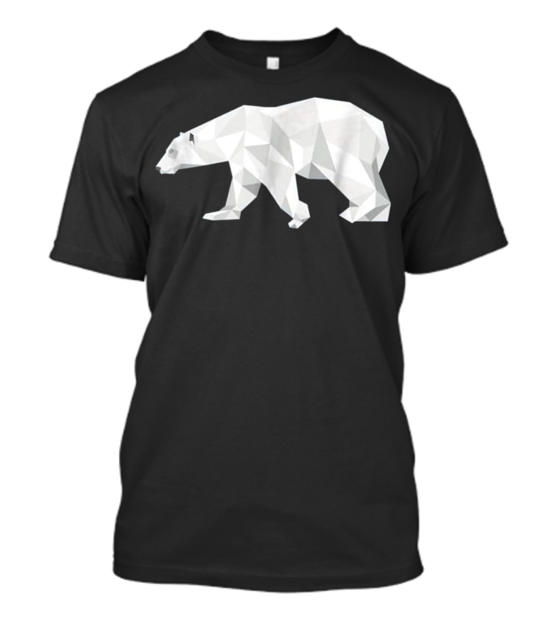 Cool Geometric Polar Bear Animal T-Shirt