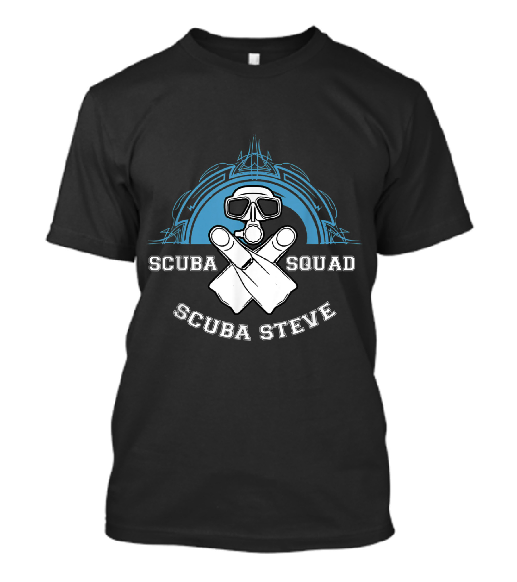 Scuba Diving Scuba Squad Scuba Steve Dive Mask T-Shirt