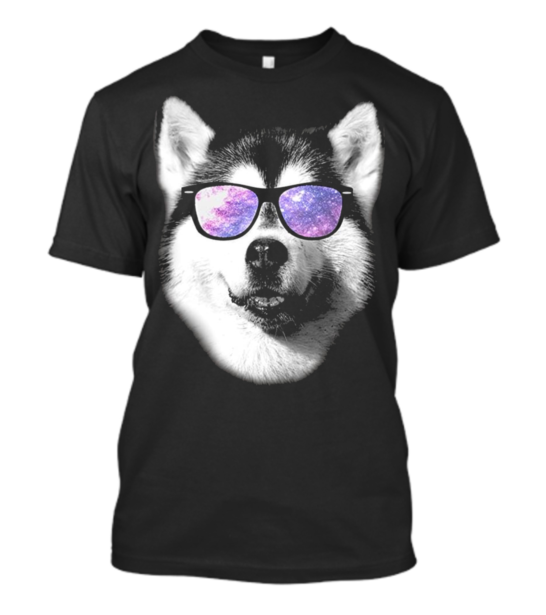 Cool Galaxy Sunglasses Siberian Husky T-Shirt