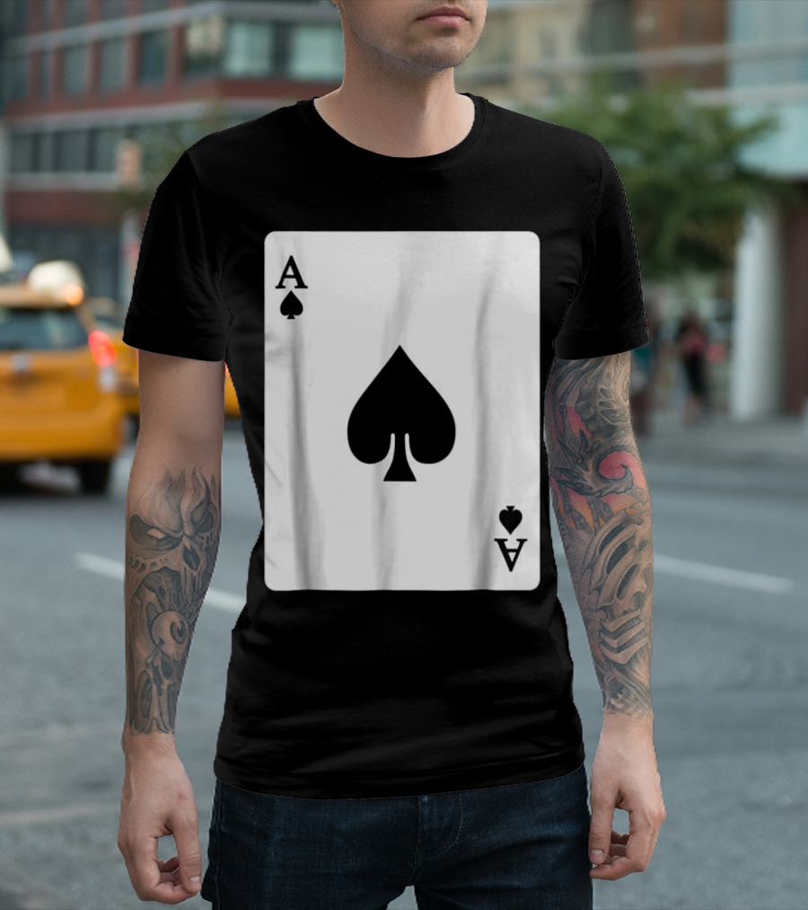 Ace Of Spades Playing Card Poker Play Classic T-Shirt