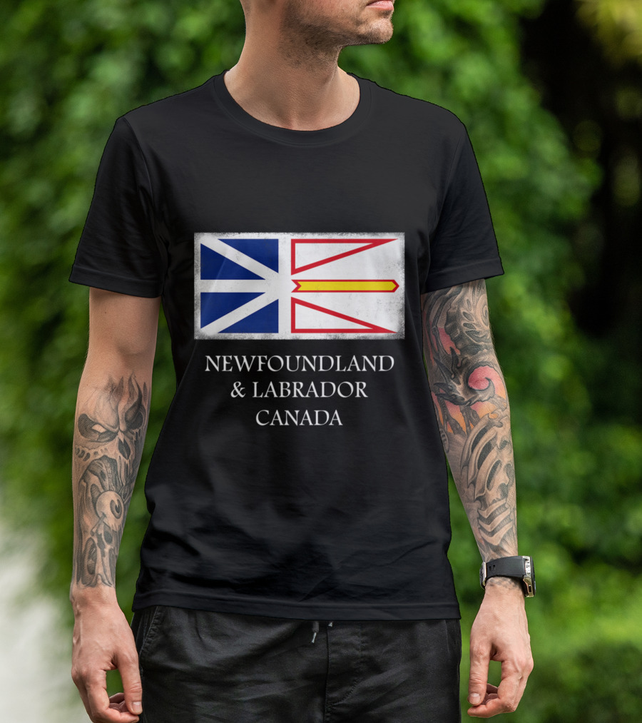 Newfoundland And Labrador Canada Flag T-Shirt