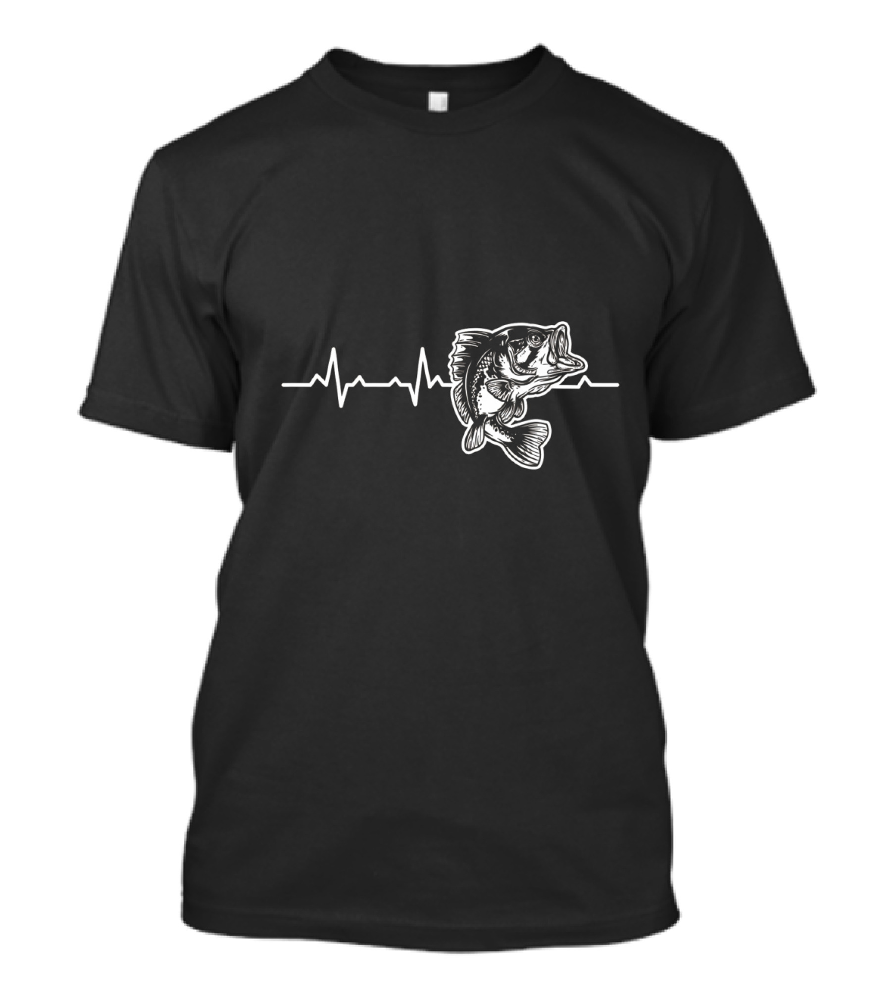 Fishing Heartbeat Fish Sea Animal Lover T-Shirt