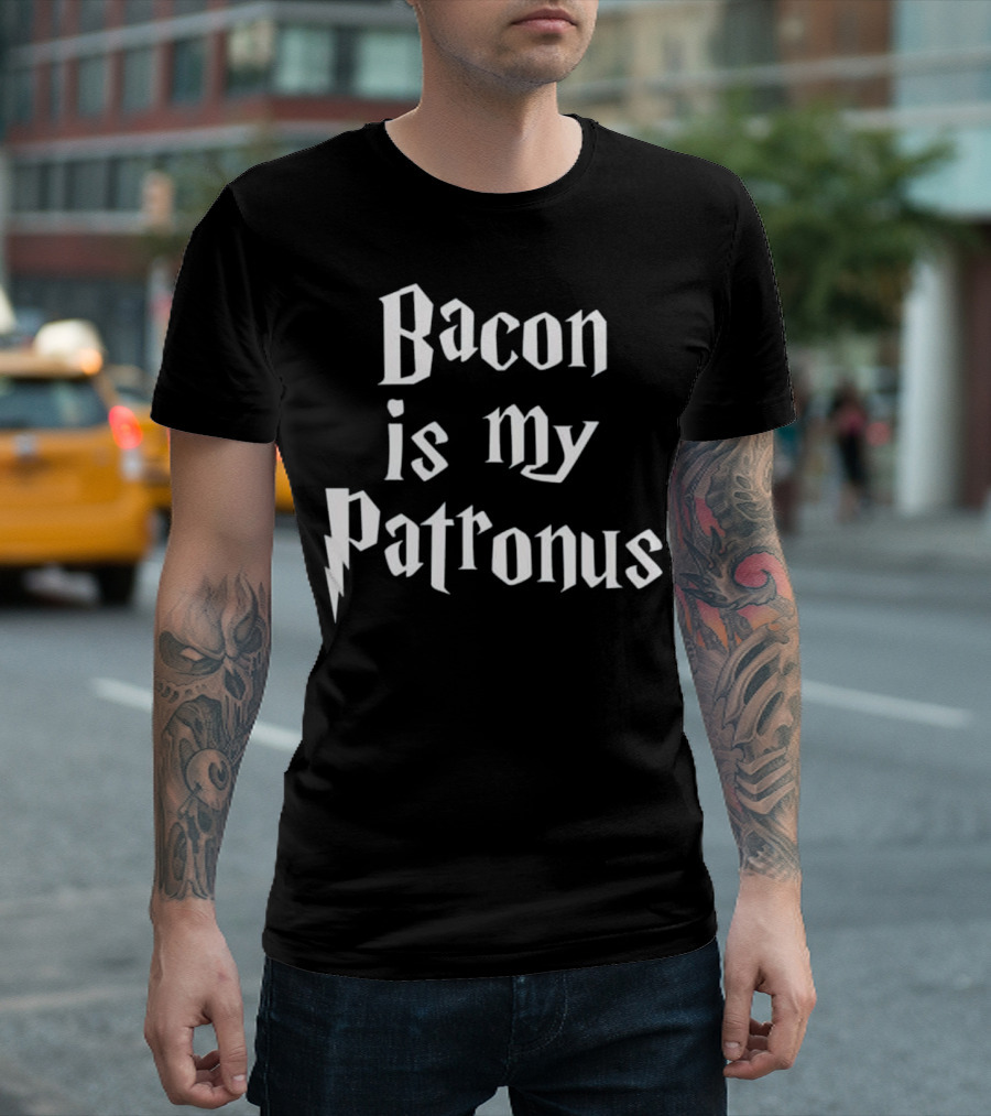 Bacon Is My Patronus - Best Hilarious Pig and Bacon Patronus T-Shirt