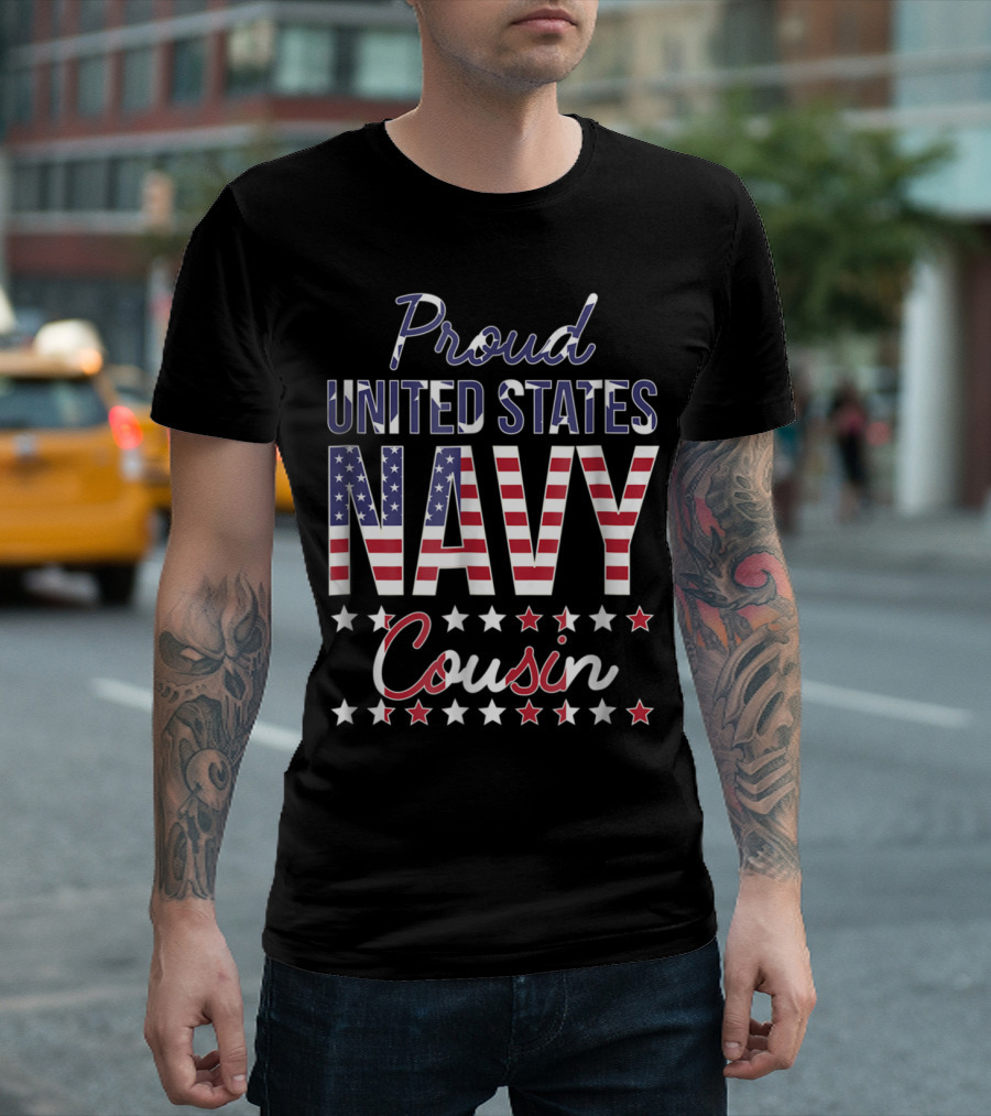 Proud United States Navy Cousin T-Shirt