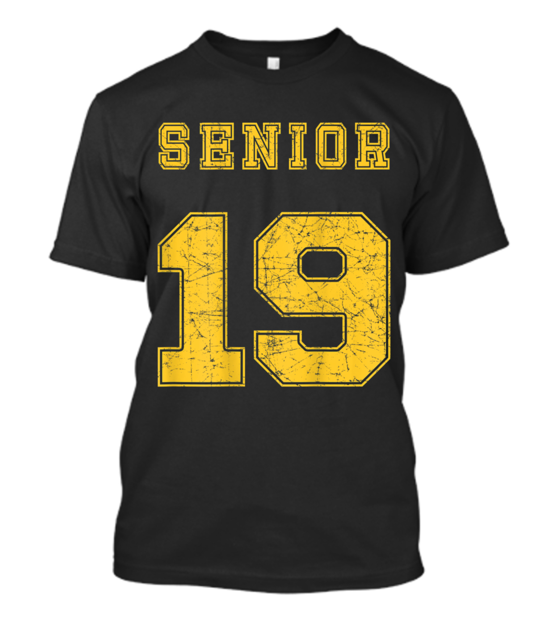Senior 19 Jersey Back Class Graduation T-Shirt