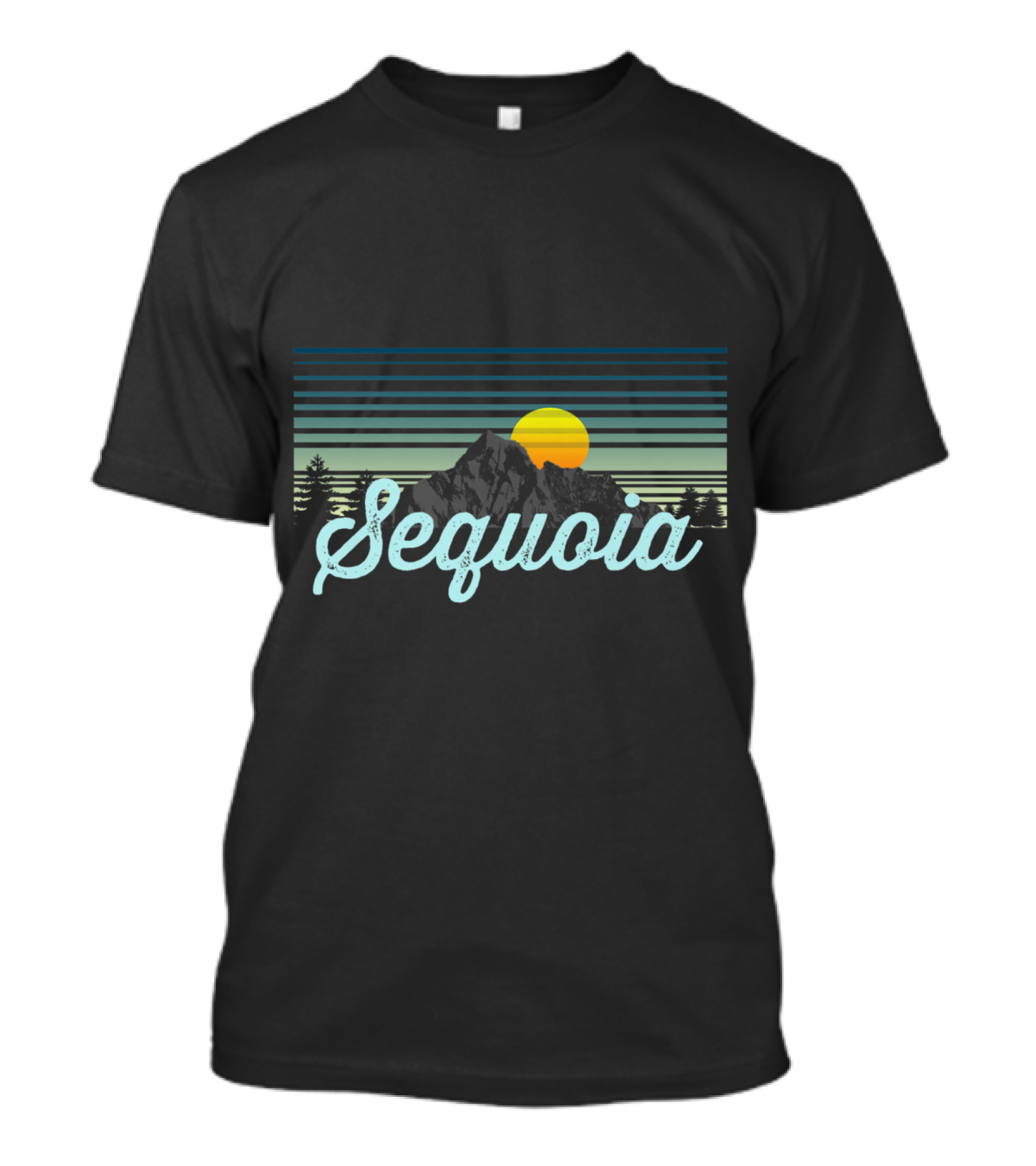 Sequoia National Park Sunset Mountain Scene T-Shirt