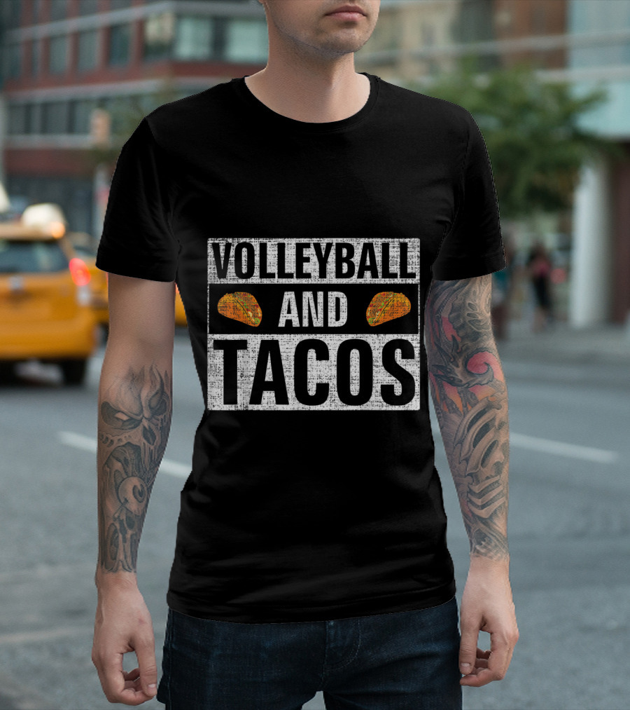 Volleyball and Tacos Vintage T-Shirt