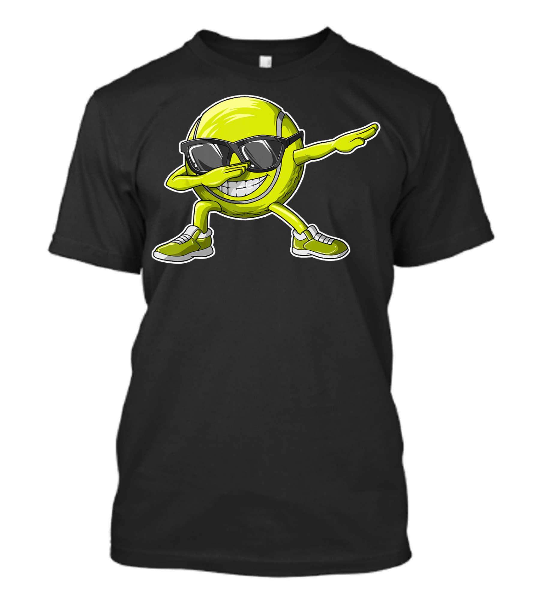Funny Dabbing Tennis Ball With Sunglasses T-Shirt