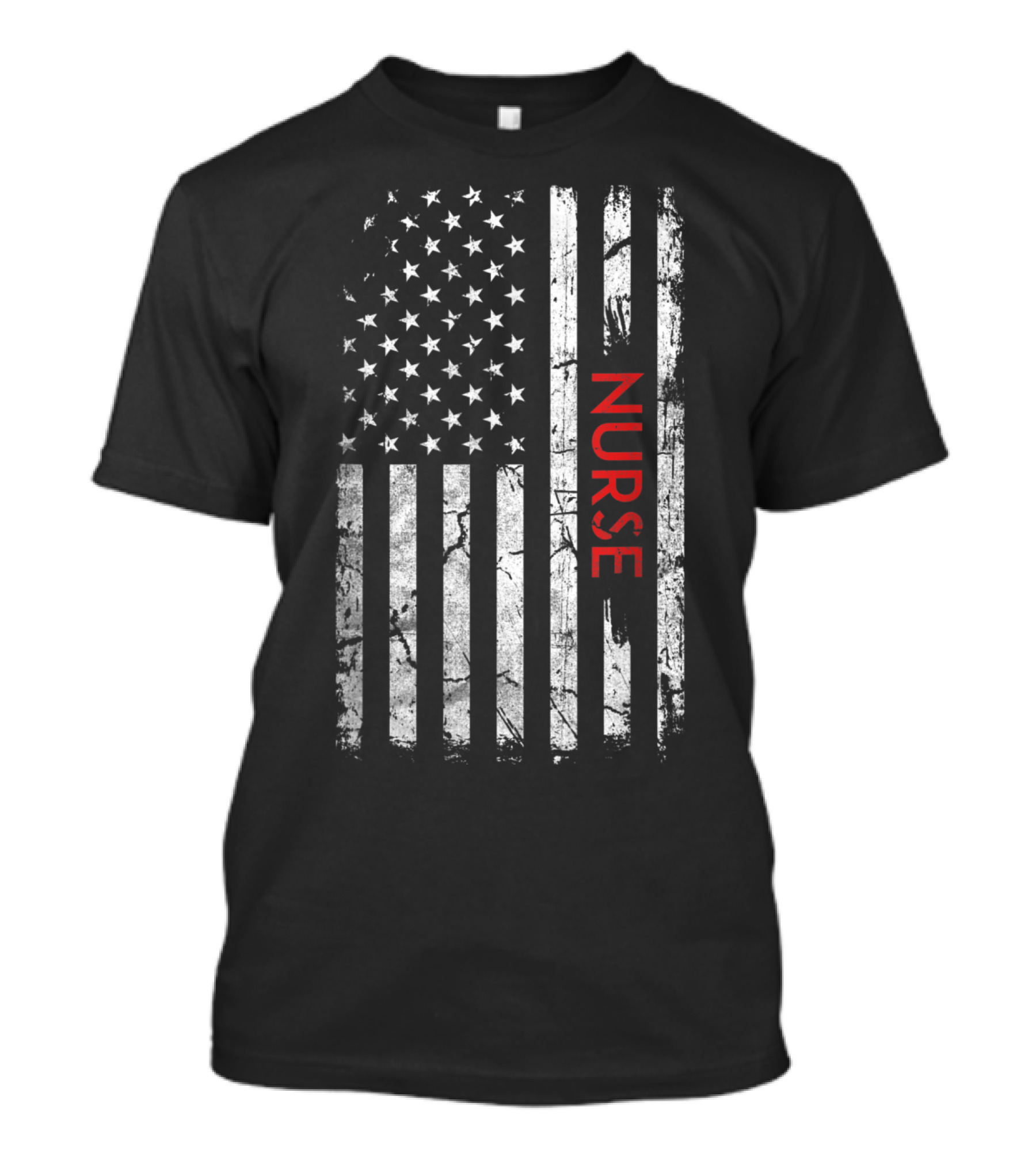 Proud Nurse American Flag T-Shirt