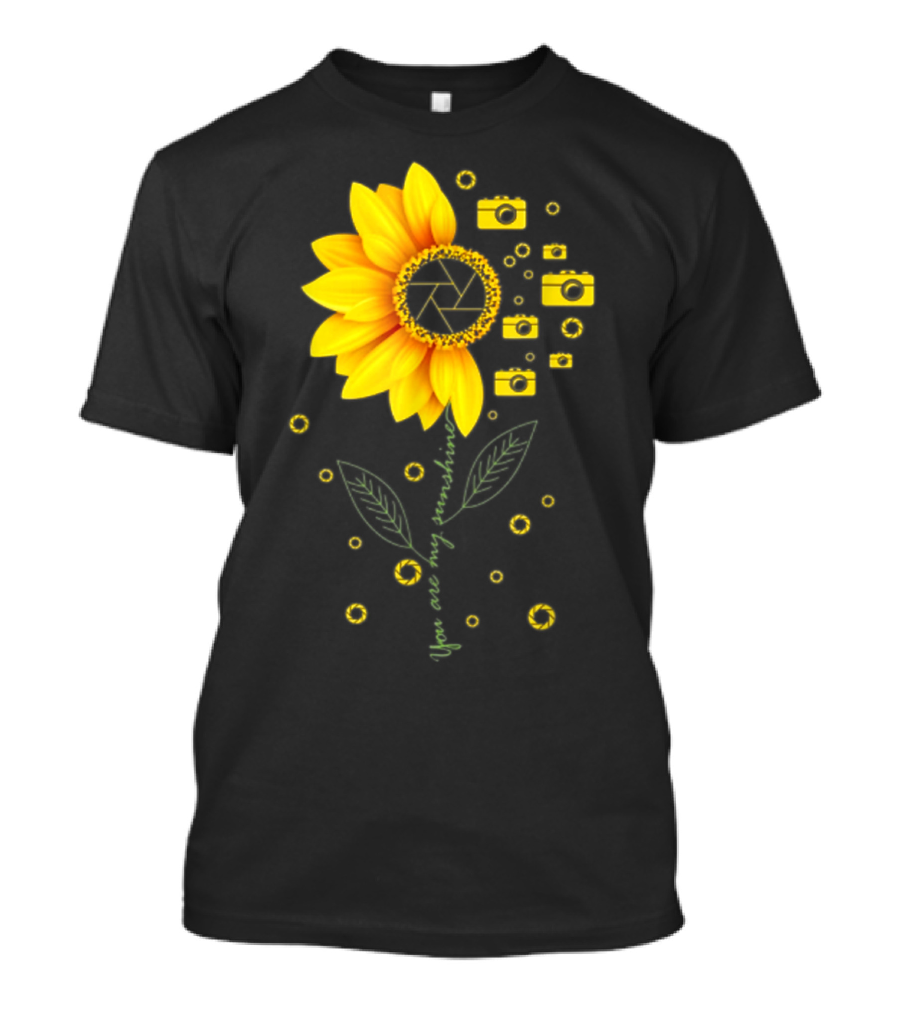 You Are My Sunshine Camera Sunflower Photography Blooms T-Shirt