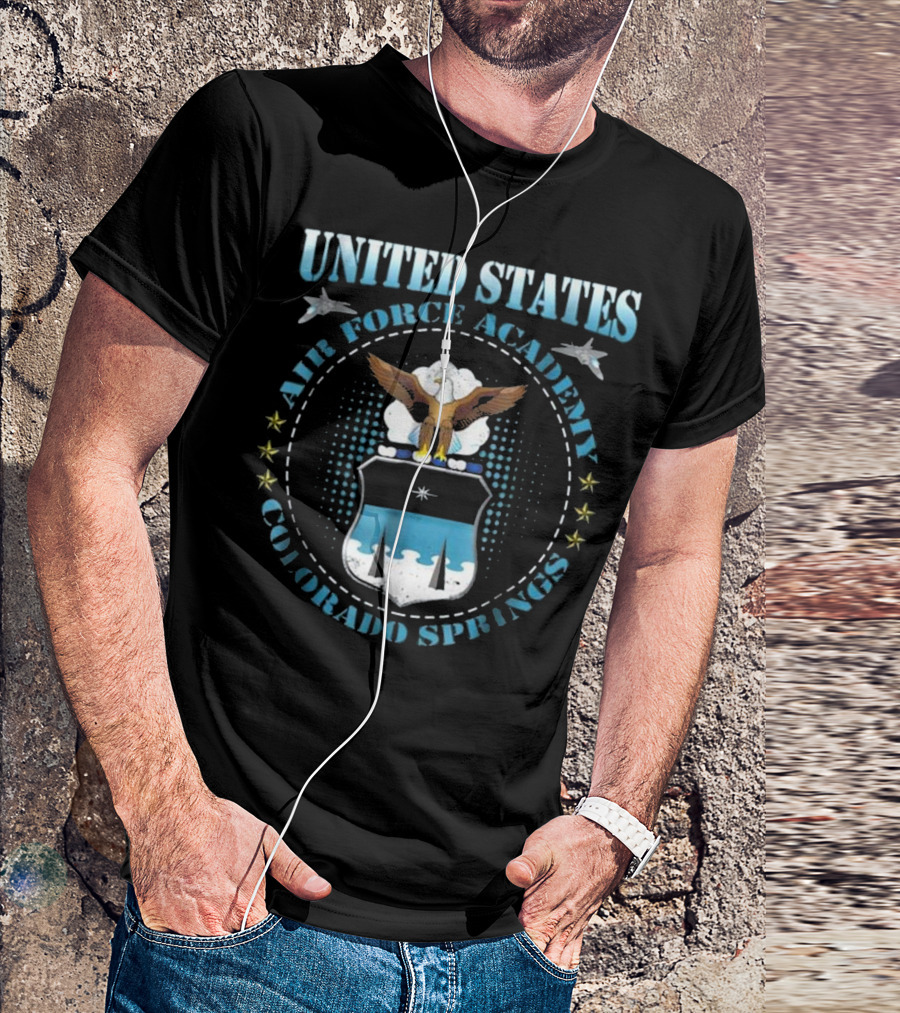 United States Air Force Academy Colorado Springs Eagle Crest T-Shirt