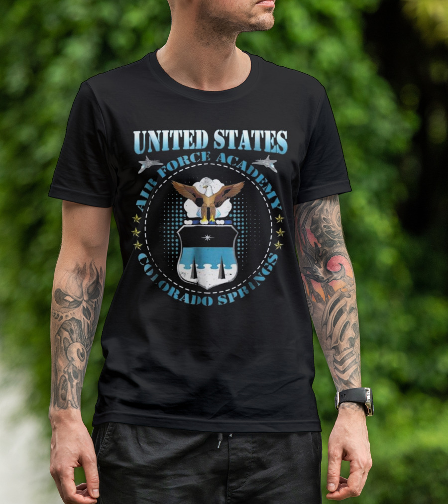 United States Air Force Academy Colorado Springs Eagle Crest T-Shirt