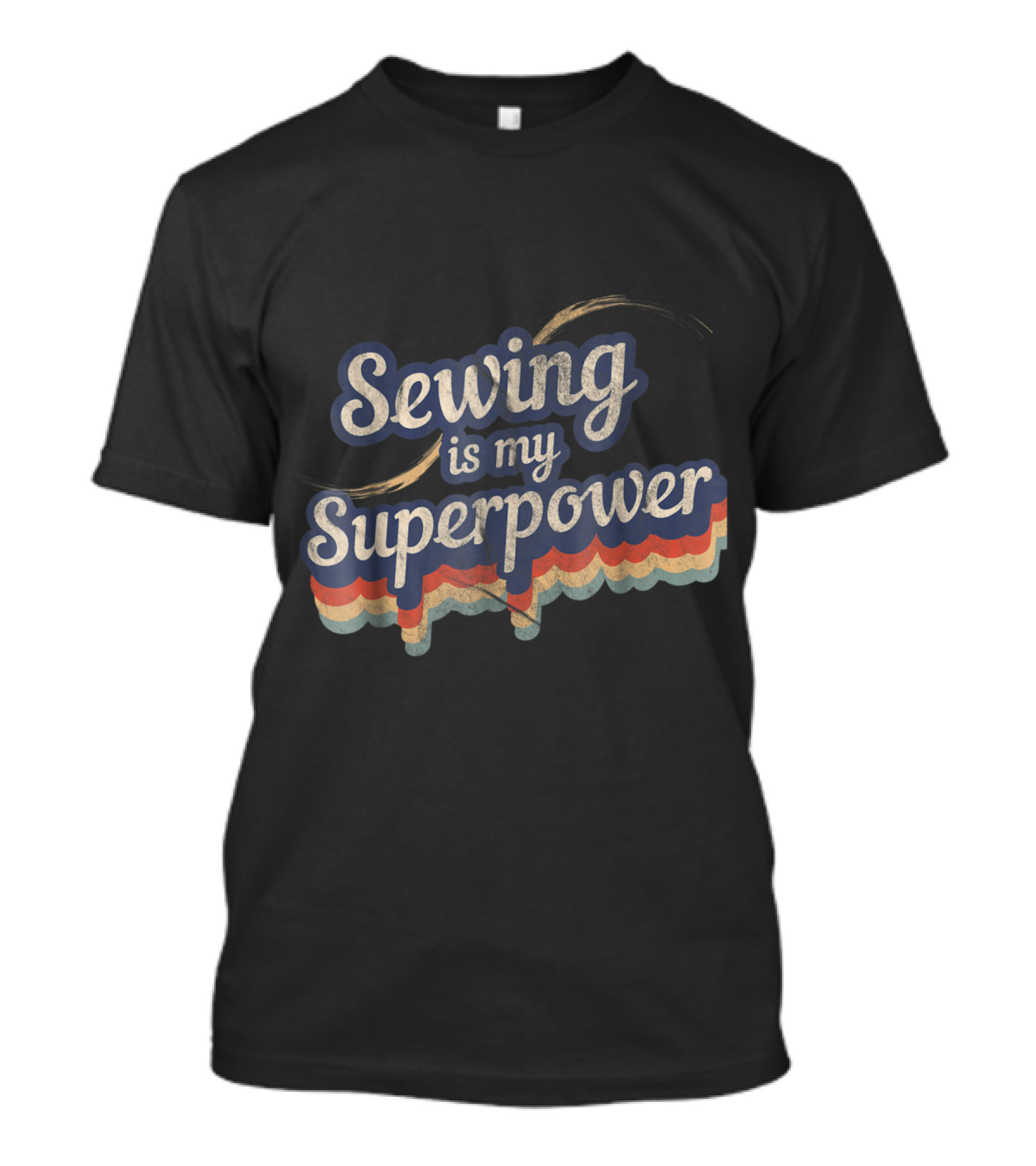 Sewing Is My Superpower Retro Style Fun T-Shirt