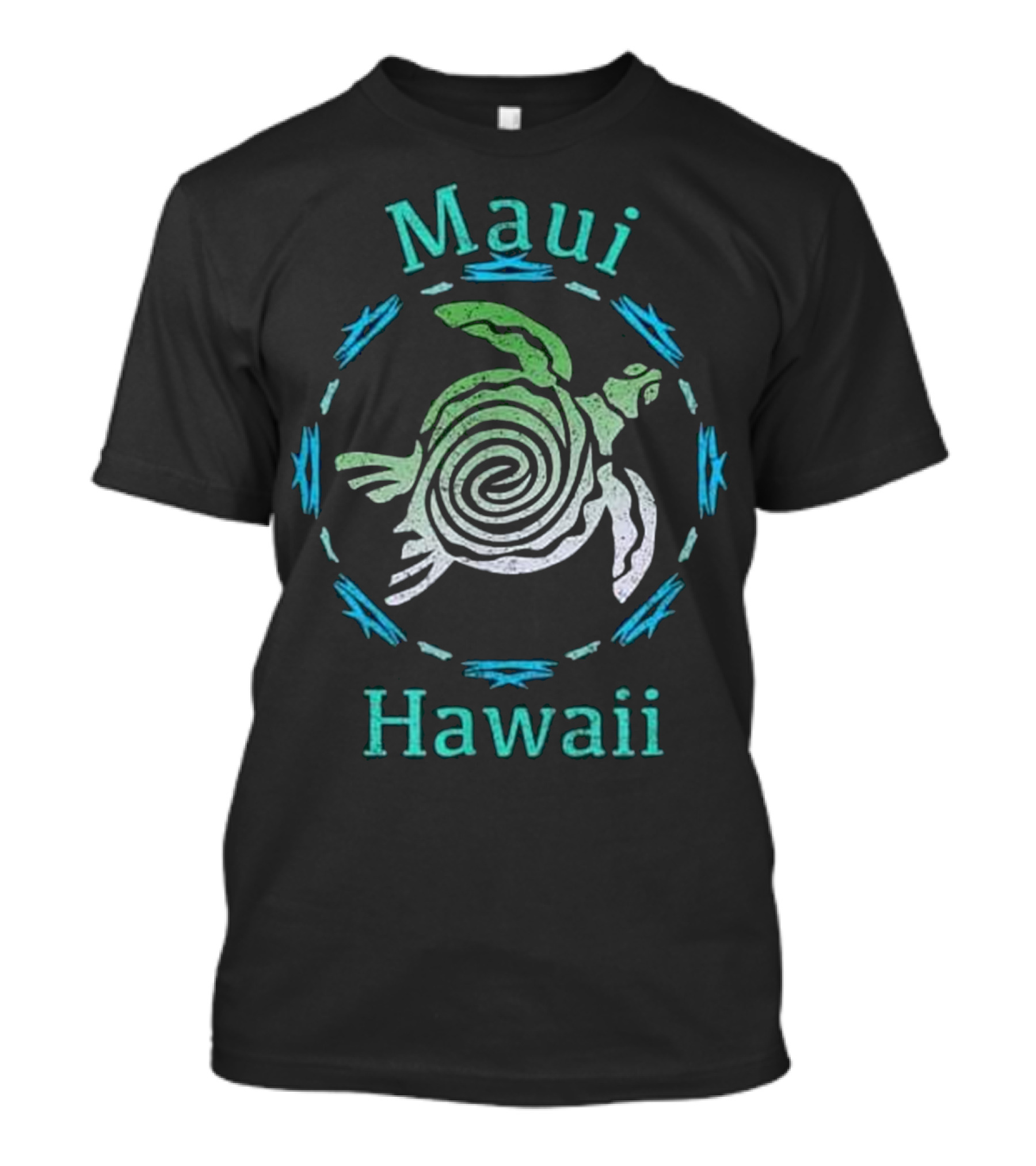 Maui Hawaii Vintage Tribal Turtle T-Shirt