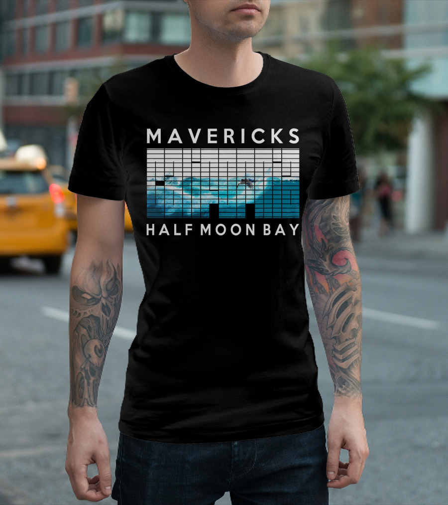 MAVERICKS Big Wave Surfing Half Moon Bay Ocean Adventure T-Shirt