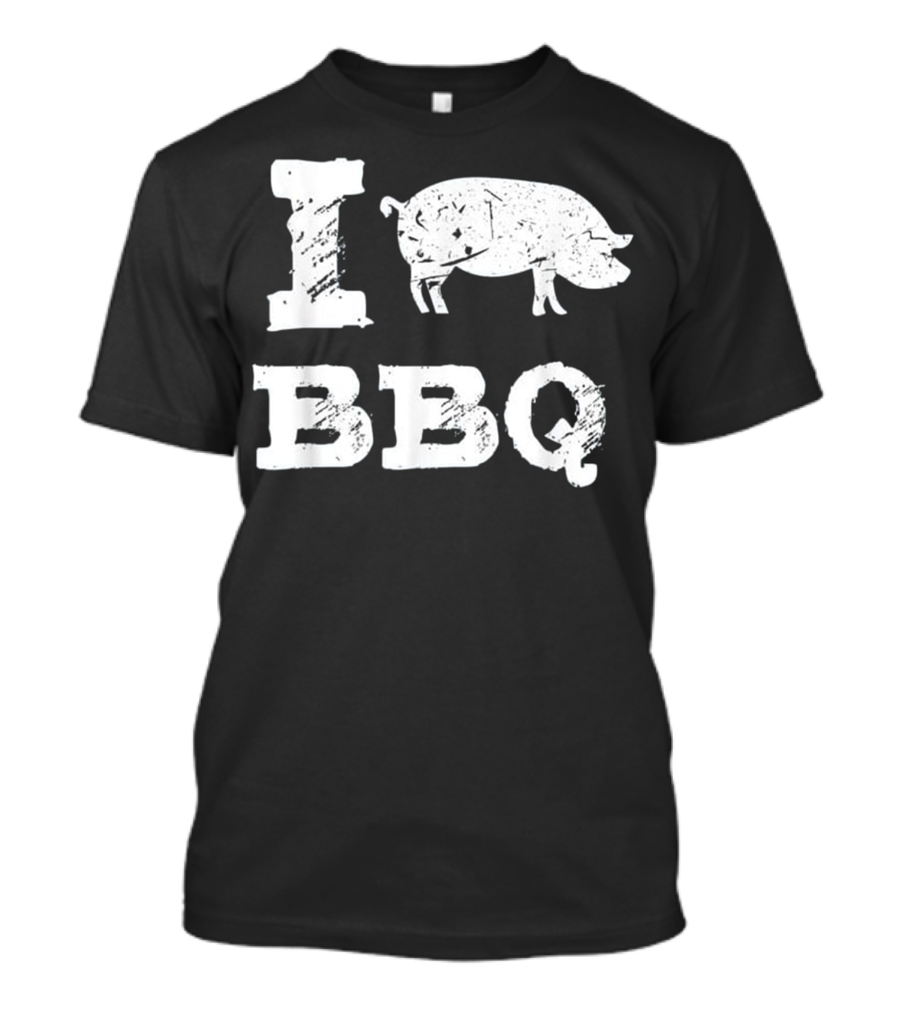 I Love BBQ Pig Funny I Love BBQ T-Shirt