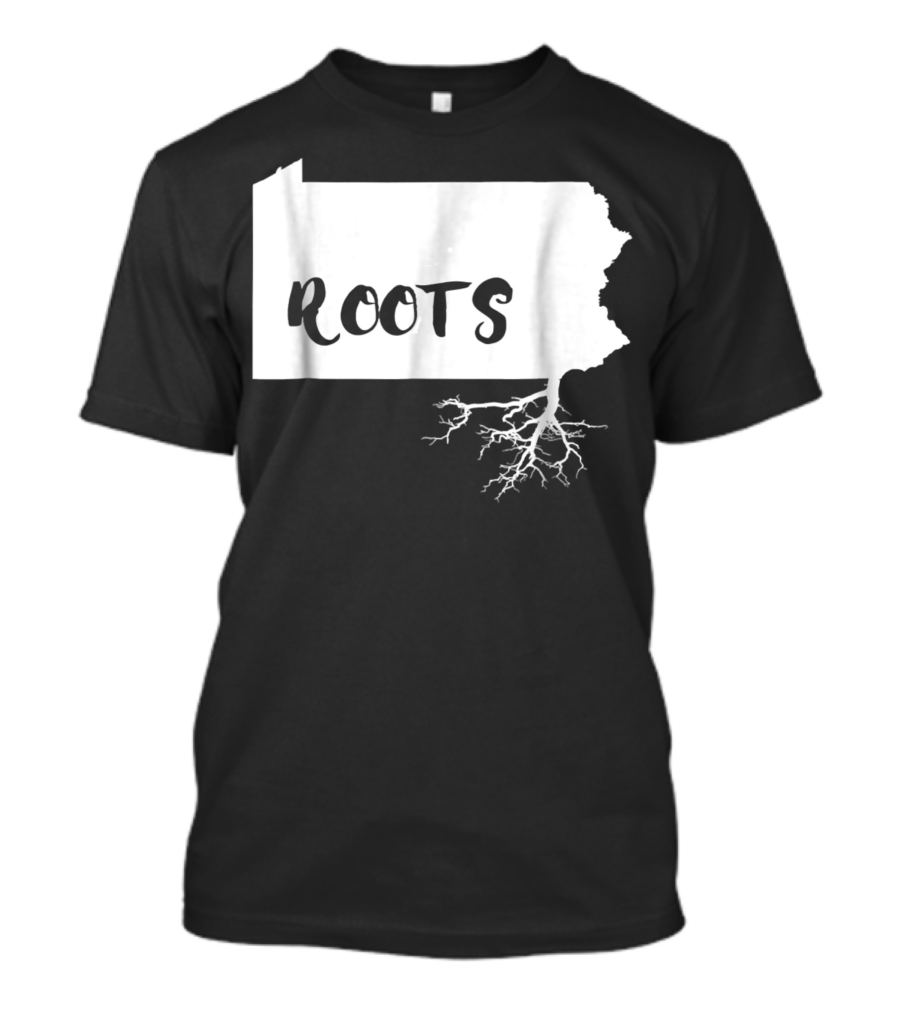 Roots Pennsylvania State Map With Roots T-Shirt