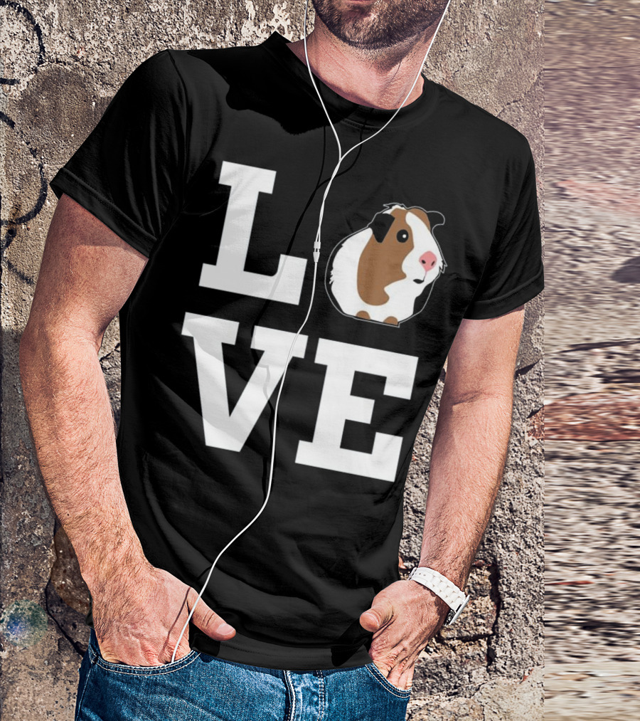 I Love Guinea Pigs LOVE Guinea Pig Fun T-Shirt