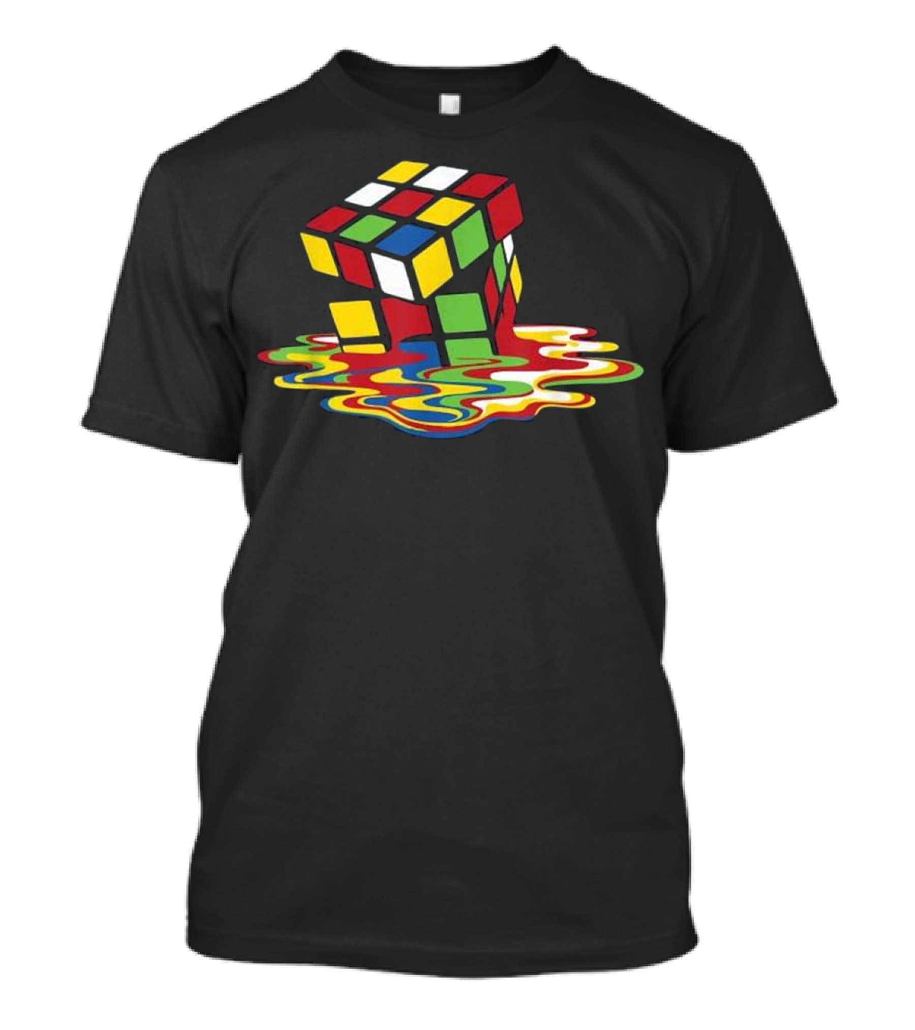 Melting Rubik's Cube Magic Puzzle T-Shirt