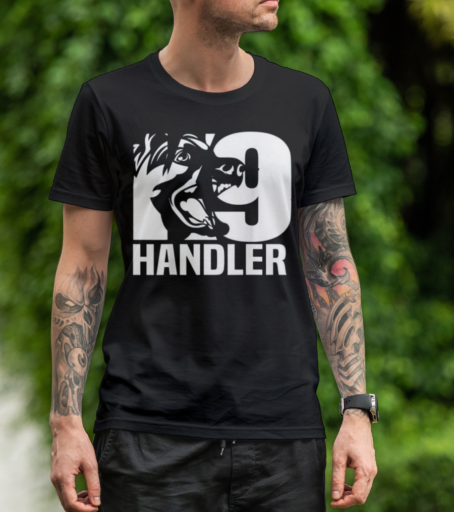 K 9 Handler Police Sheriff Cops Law Enforcement Canine Unit Hero T-Shirt