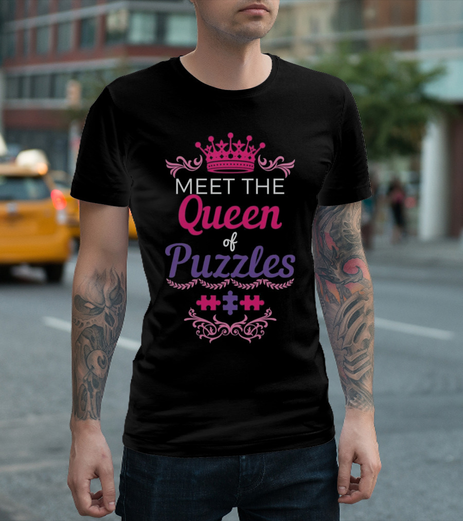 Meet the Queen of Puzzles Crown T-Shirt