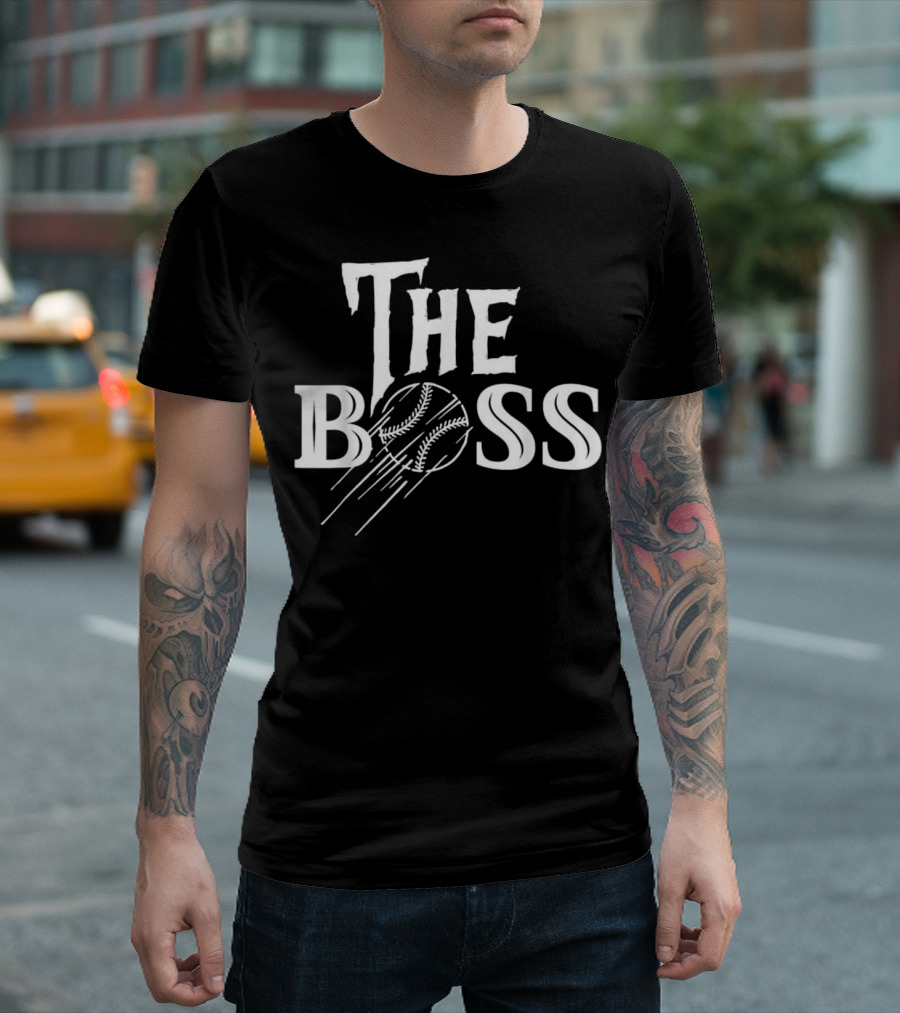 Men's And Women's The Boss Baseball Themed T-Shirt